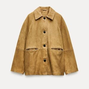 ZARA SUEDE LEATHER JACKET ZW COLLECTION